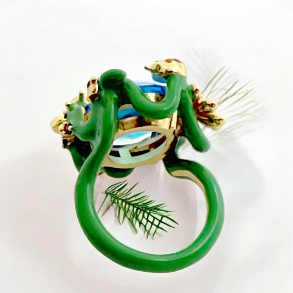 Kate Spade Garden Friends Statement Ring. Size 7